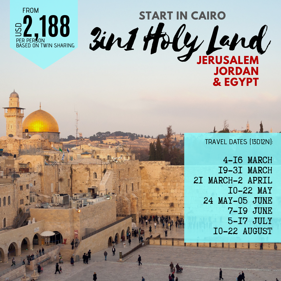 3-in-1 Holy Land from Cairo